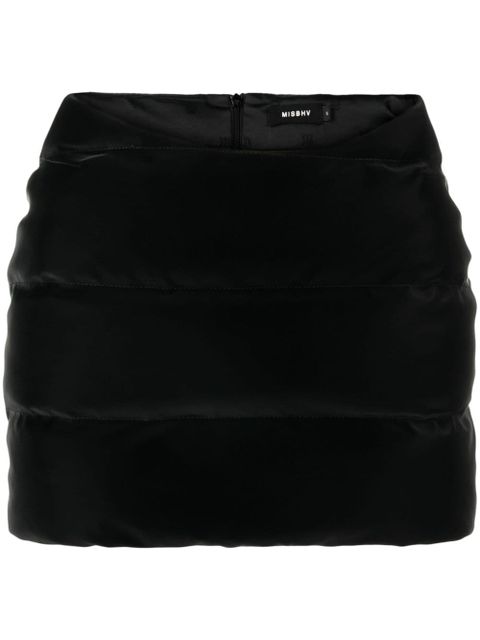 MISBHV Puffer Trinity Latex padded miniskirt - Black - zdjęcie produktu nr 1