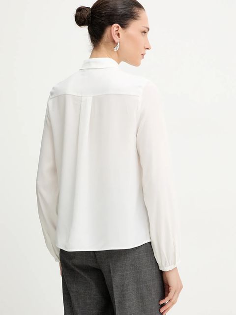 Morgan koszula damska kolor biały regular z kołnierzykiem klasycznym CLOTER