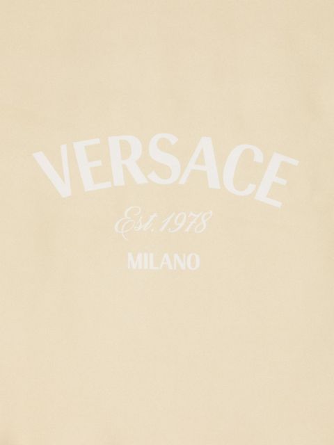 Versace Greca Nautical-print silk scarf - Neutrals