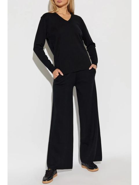 Max Mara v-neck wool knit top - Black - zdjęcie produktu nr 2