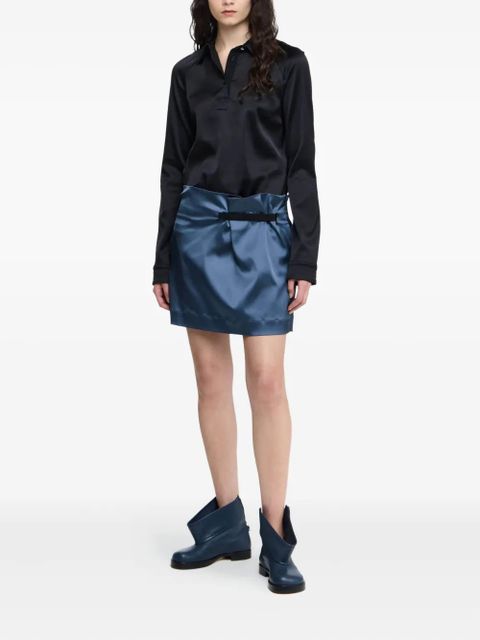 JW Anderson satin mini skirt - Blue