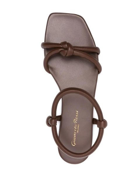 Gianvito Rossi Juno leather sandals - Brown