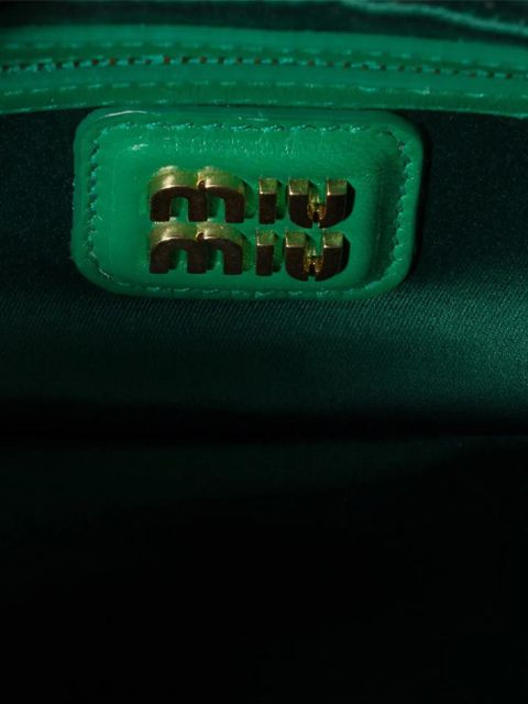 Miu Miu Arcadie matelassé nappa-leather bag - Green