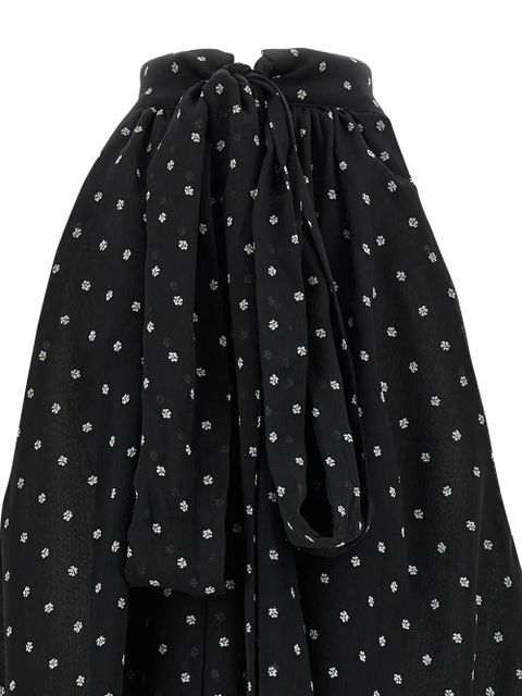 ROTATE BIRGER CHRISTENSEN halterneck bow top - Black