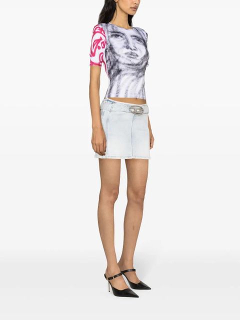 Diesel De-Flip-S denim miniskirt - Blue