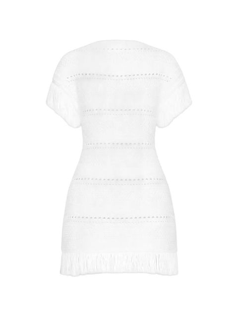 Cult Gaia Maren fringe-trim mini dress - White - zdjęcie produktu nr 1