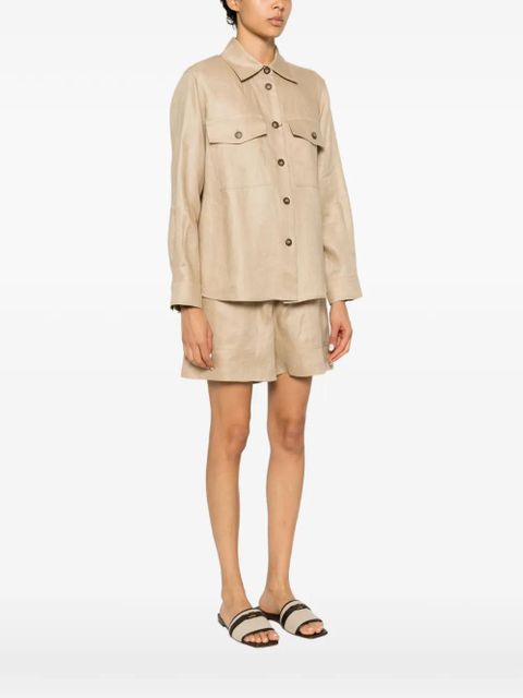 Weekend Max Mara flap-pocket shirt jacket - Neutrals