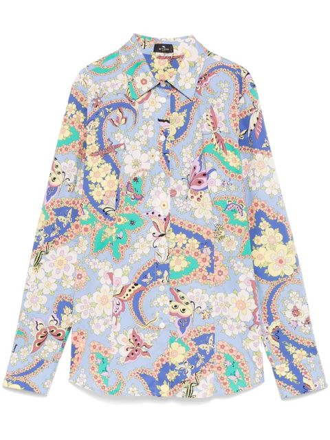 ETRO floral-print shirt - Blue - zdjęcie produktu nr 1