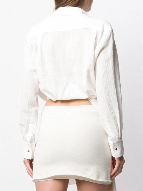 Jacquemus Bahia knot shirt - White