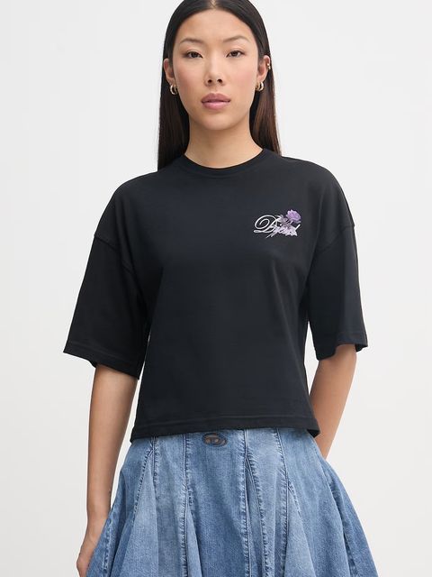 Diesel crop top damski bawełniany T-CROPYN - zdjęcie produktu nr 2