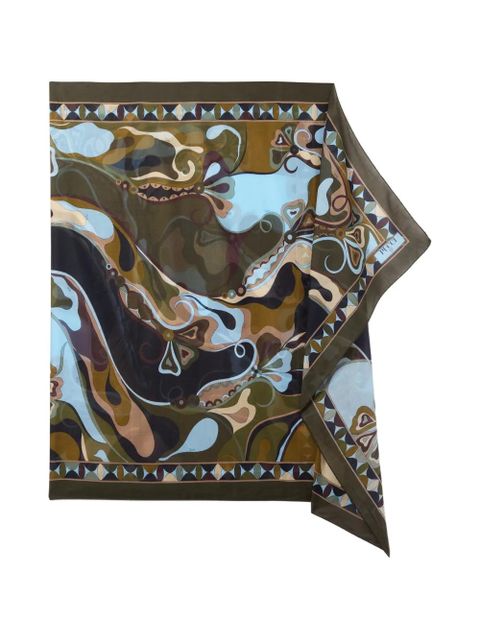 PUCCI Orchidee-print sarong - Green - zdjęcie produktu nr 1