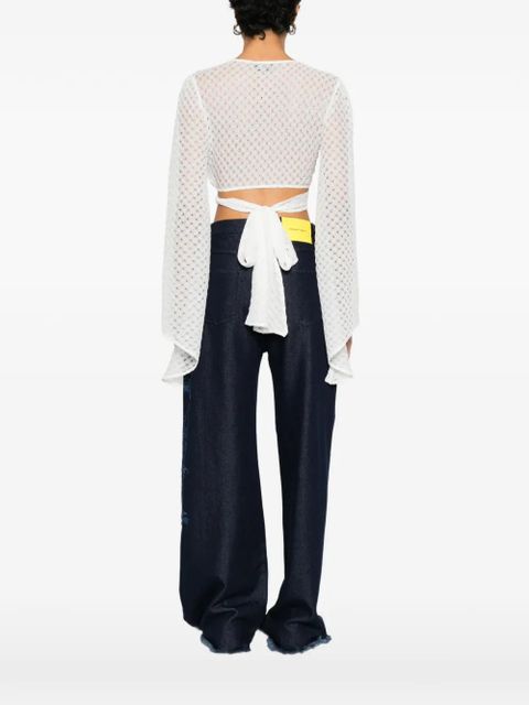 Missoni tie-waist top - White