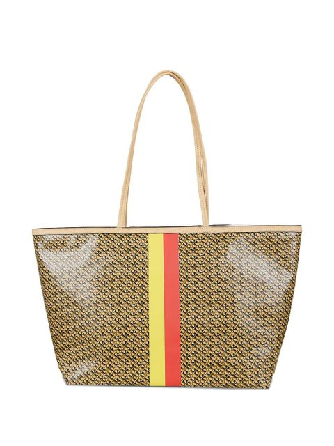Tory Burch The Racer striped-detail tote bag - Brown - zdjęcie produktu nr 2