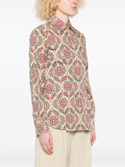 ETRO paisley-print long-sleeve shirt - Neutrals
