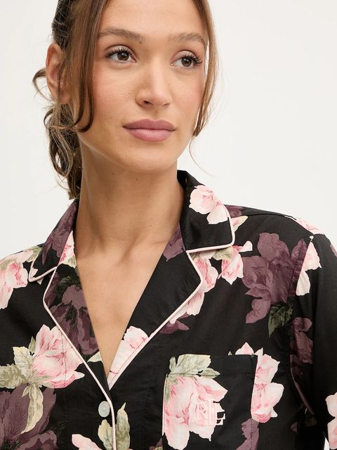 Lauren Ralph Lauren piżama damska kolor czarny ILN92438
