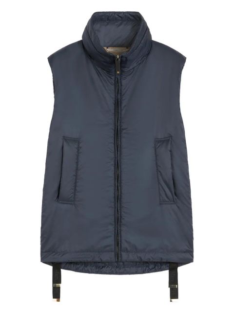 Max Mara high-neck zip-front gilet - Blue - zdjęcie produktu nr 1