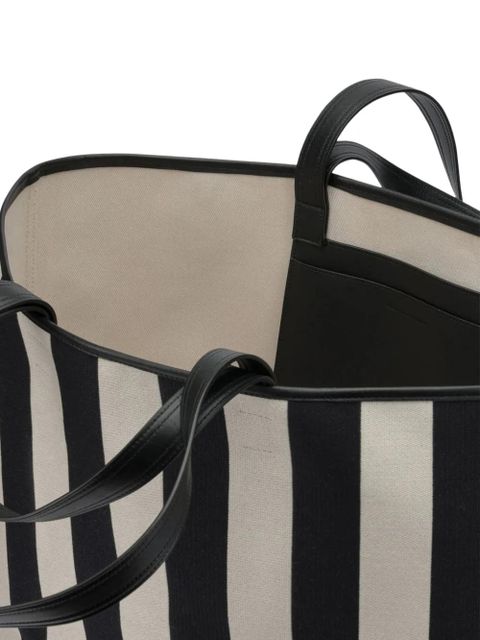 AMI Paris striped-pattern tote bag - Black - zdjęcie produktu nr 2