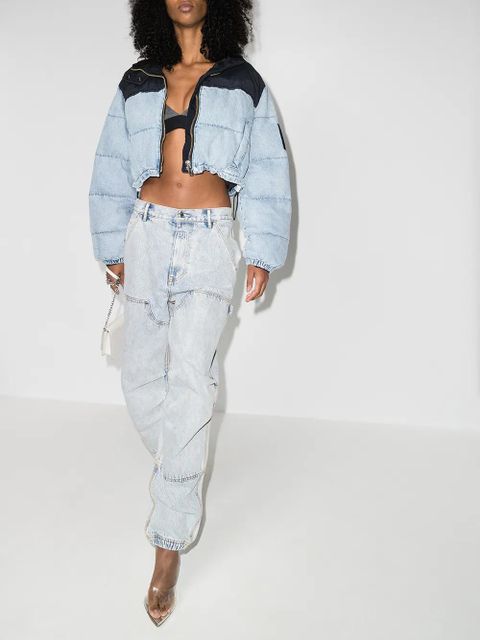 Alexander Wang wide-leg panelled jeans - Blue