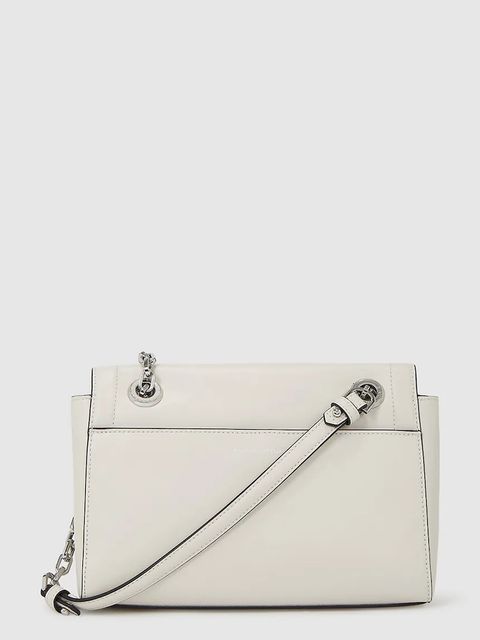 Karl Lagerfeld torebka skórzana K/AUTOGRAPH kolor beżowy A4W30084 - zdjęcie produktu nr 2