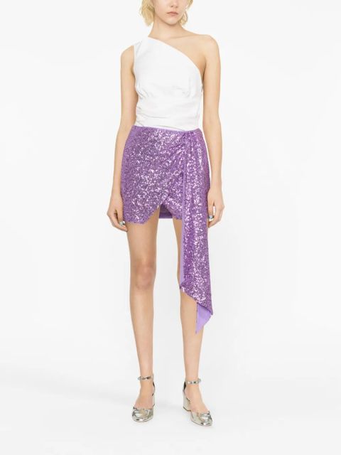 PINKO sequin-embellished miniskirt - Purple - zdjęcie produktu nr 2