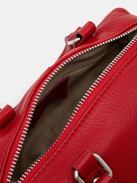 Answear.LAB torebka skórzana kolor czerwony