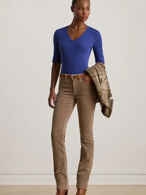 Lauren Ralph Lauren t-shirt bawełniany damski kolor niebieski 200815843 - zdjęcie produktu nr 2