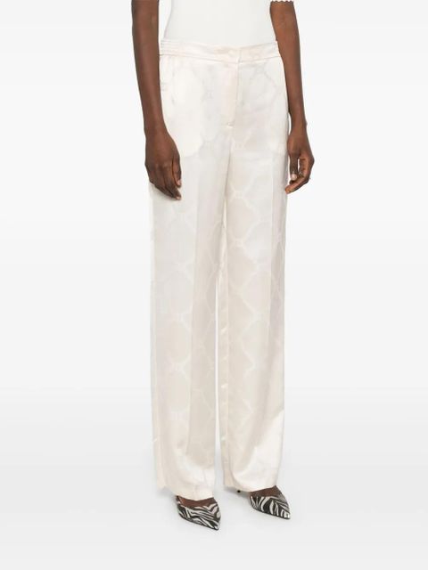 TWINSET Oval T-jacquard trousers - Neutrals