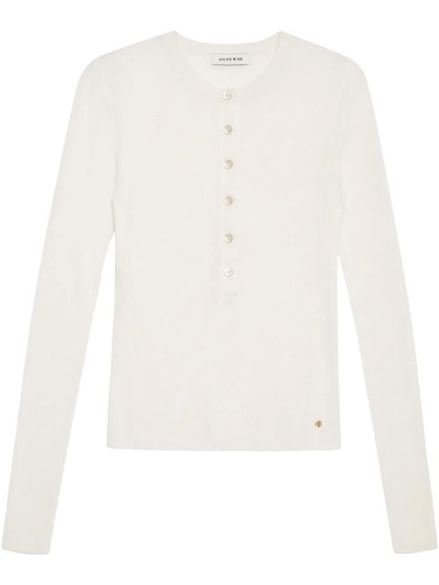 ANINE BING Katrin top - Neutrals - zdjęcie produktu nr 1