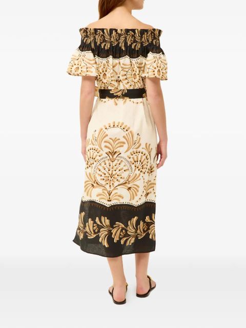 Marie Oliver Lola floral-print dress - Neutrals