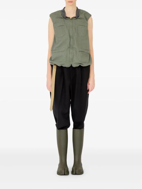 Maison Margiela cotton-blend waistcoat - Green