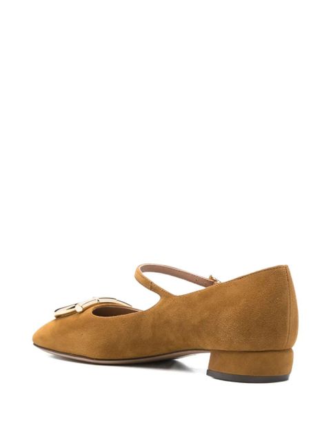 Ferragamo buckle-detail suede pumps - Brown - zdjęcie produktu nr 2