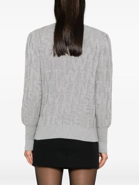 TWINSET jacquard-logo sweater - Grey