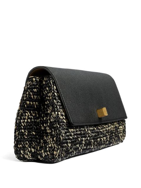 KHAITE textured clutch bag - Black