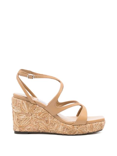 Jimmy Choo Ayla wedge sandals - Neutrals - zdjęcie produktu nr 1