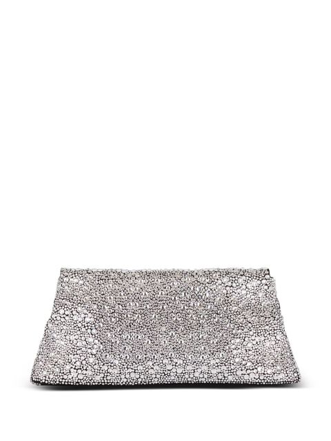 Balmain 1945 rhinestone-embellished clutch bag - Black