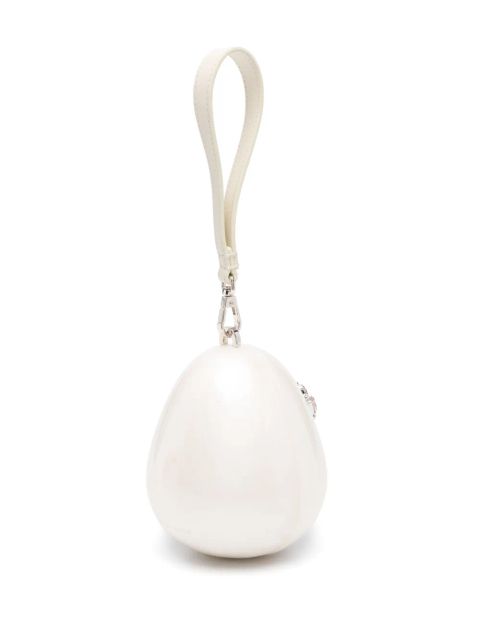 Simone Rocha micro Pearl Egg clutch bag - Neutrals