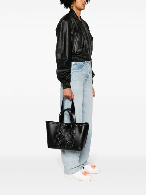 Off-White Arrows-stitch leather tote bag - Black - zdjęcie produktu nr 2