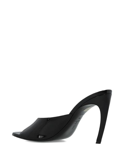 The Attico 100mm peep-toe stiletto sandals - Black