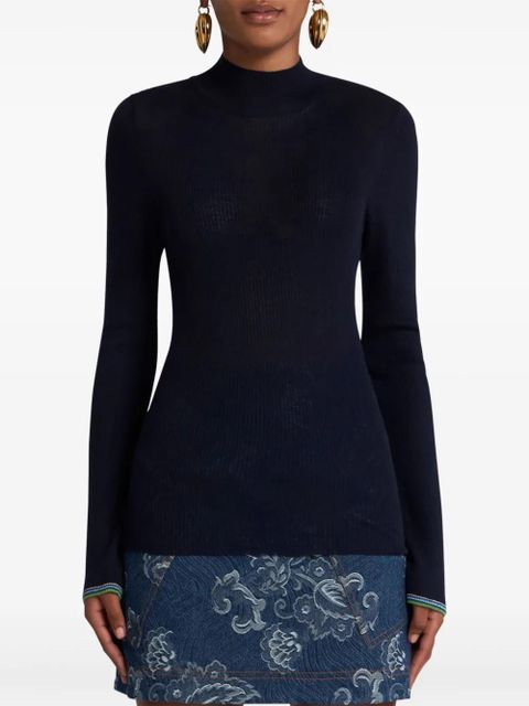 ETRO ribbed sweater - Blue - zdjęcie produktu nr 2