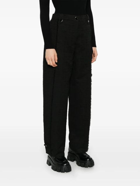 GANNI tweed trousers - Black