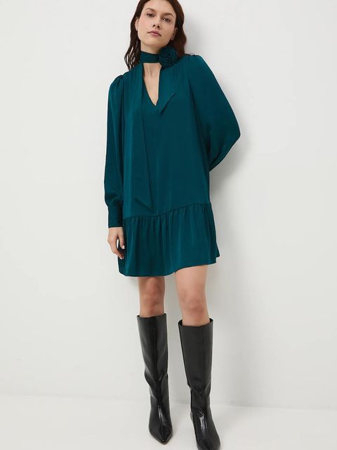 Medicine sukienka kolor zielony mini oversize - zdjęcie produktu nr 1