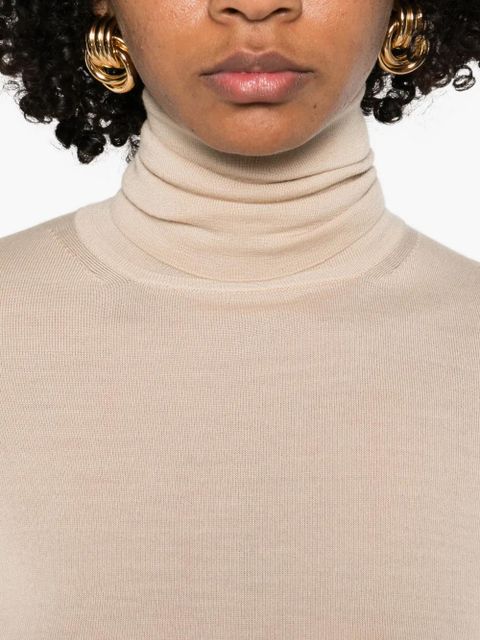Max Mara wool blend knitted top - Neutrals