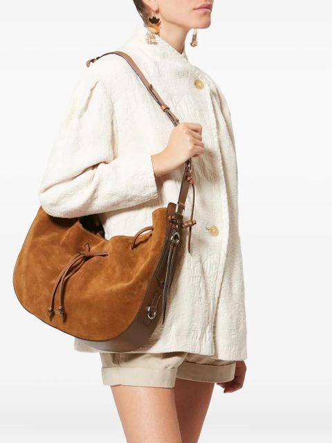 ISABEL MARANT Bolton drawstring bolton shoulder bag - Brown