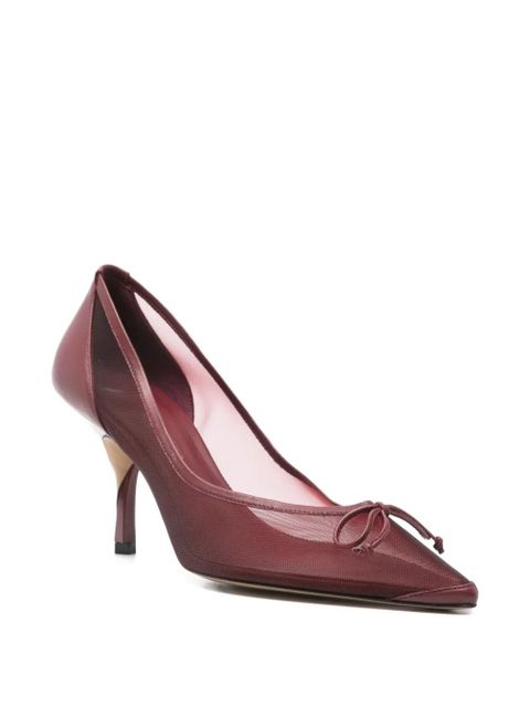 Jacquemus mesh bow pumps - Red - zdjęcie produktu nr 2