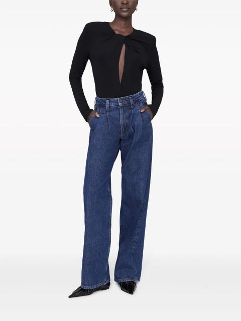 ANINE BING Amaya cut-out top - Black - zdjęcie produktu nr 2