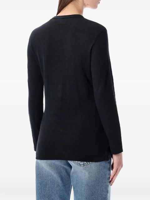 MARANT ÉTOILE Lucy long-sleeve T-shirt - Black - zdjęcie produktu nr 2