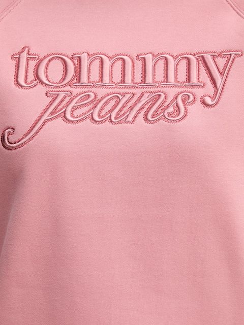 Tommy Jeans bluza damska kolor pomarańczowy z aplikacją DW0DW21196