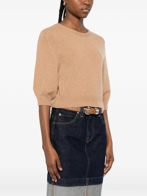 KHAITE Lorelai crew-neck sweater - Neutrals