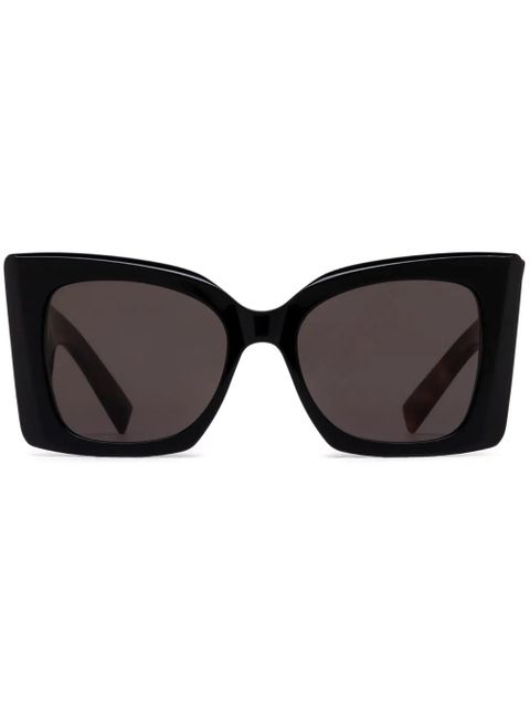 Saint Laurent Eyewear Blaze oversize-frame sunglasses - Black - zdjęcie produktu nr 1
