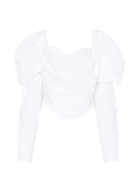 Vivienne Westwood LS Sunday puff-sleeve corset top - White - zdjęcie produktu nr 1